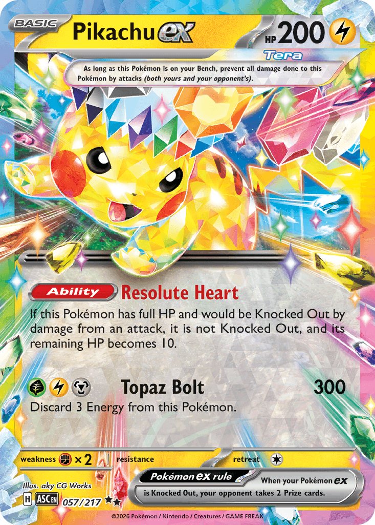 Pikachu ex — Lightning type