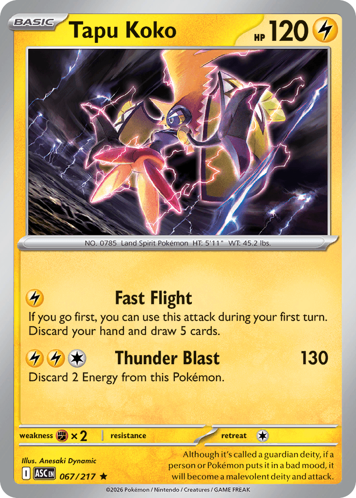 Tapu Koko — Lightning type