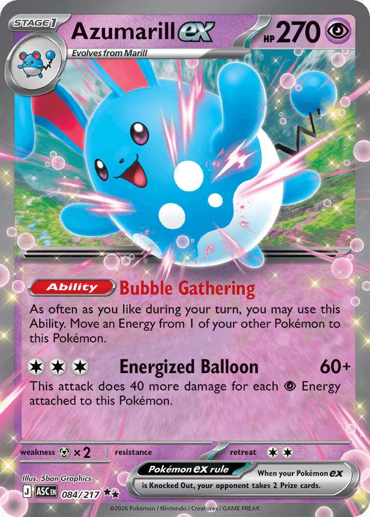 Azumarill ex — Psychic type