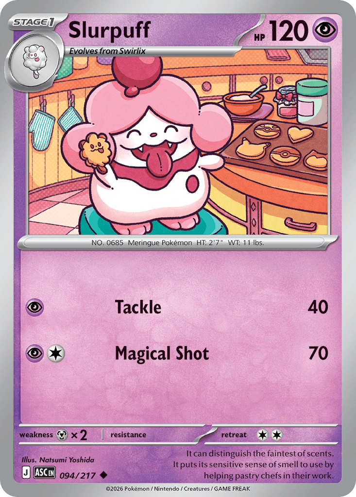 Slurpuff — Psychic type