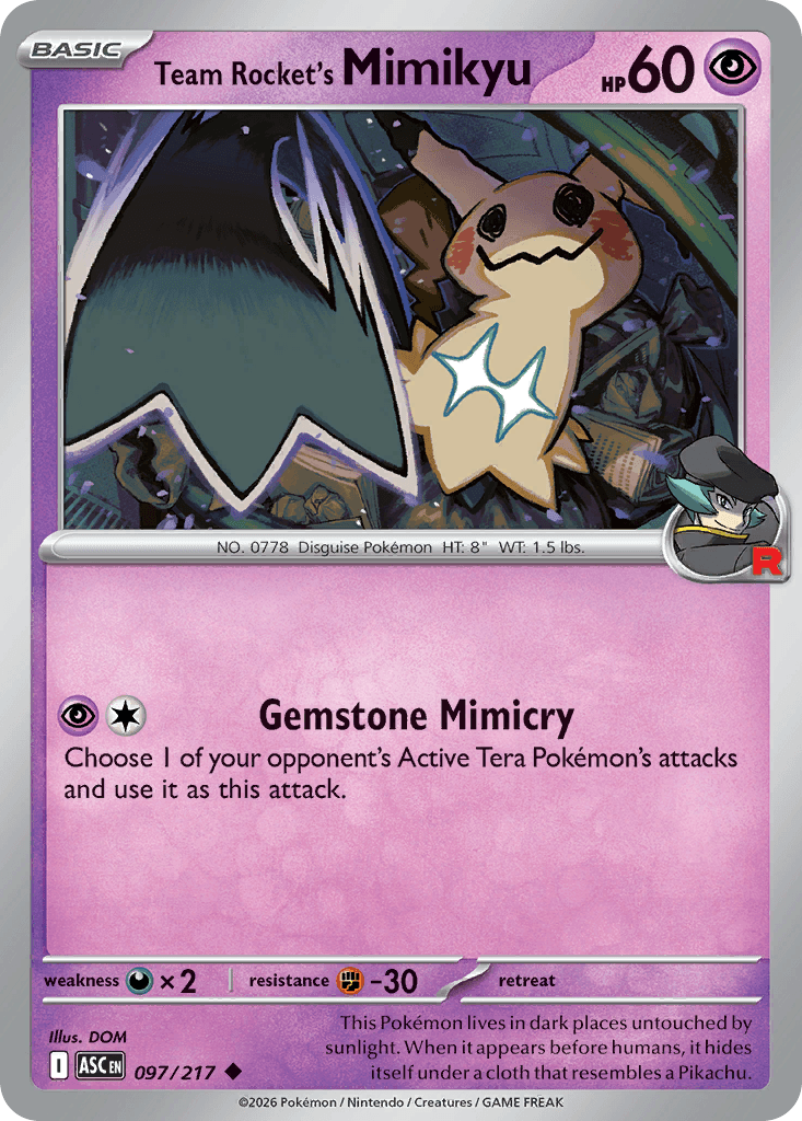 Team Rocket's Mimikyu from Ascended Heroes