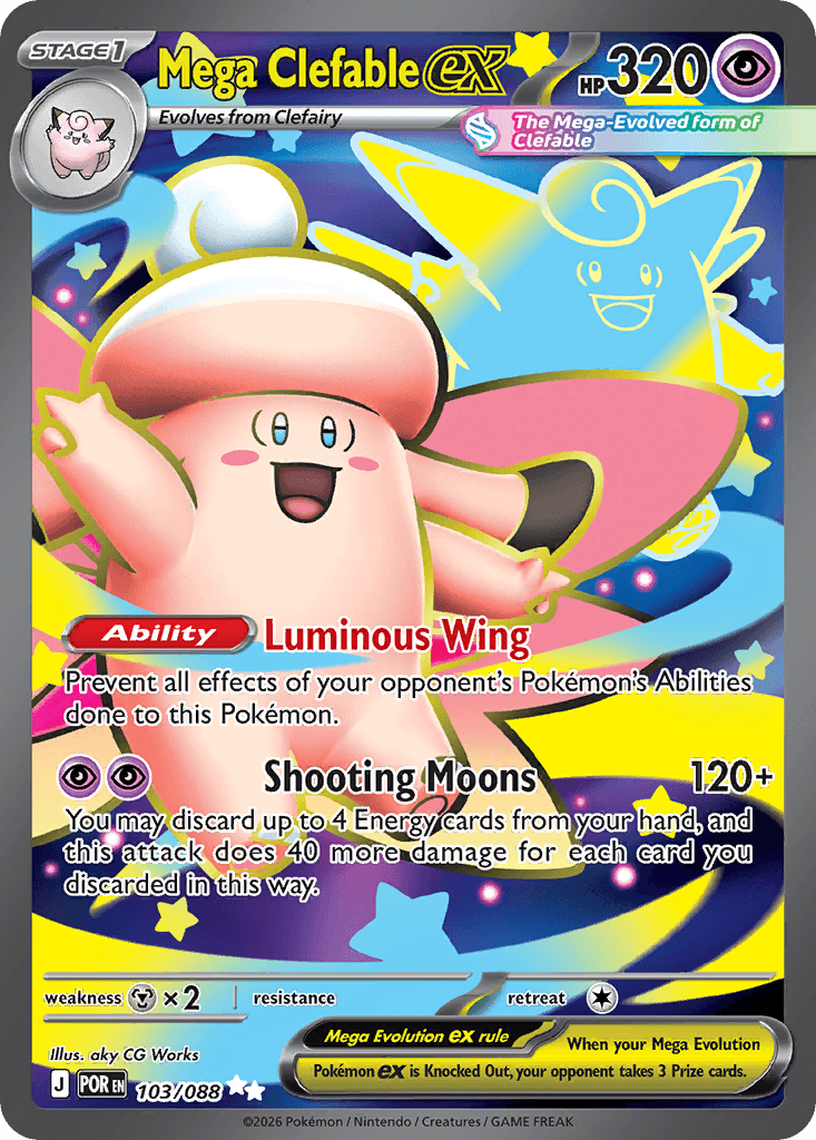 Mega Clefable ex from Perfect Order