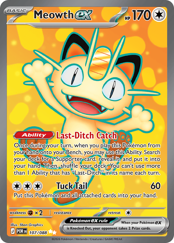 Meowth ex from Perfect Order