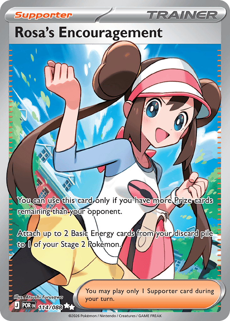 Rosa's Encouragement Pokémon card