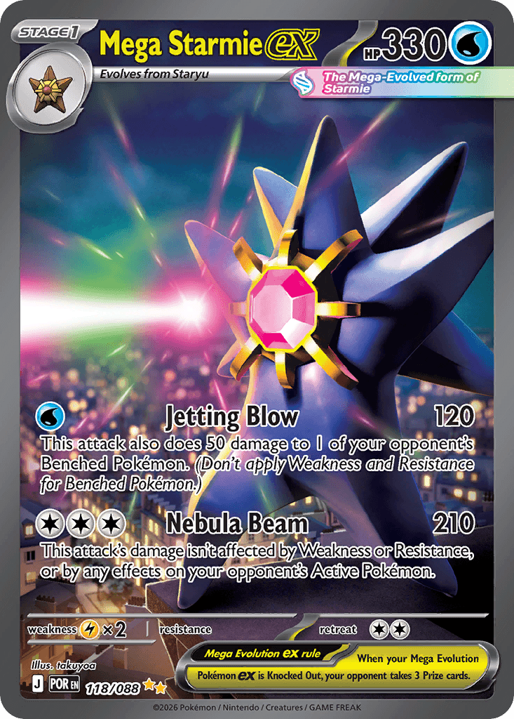 Mega Starmie ex Pokémon card