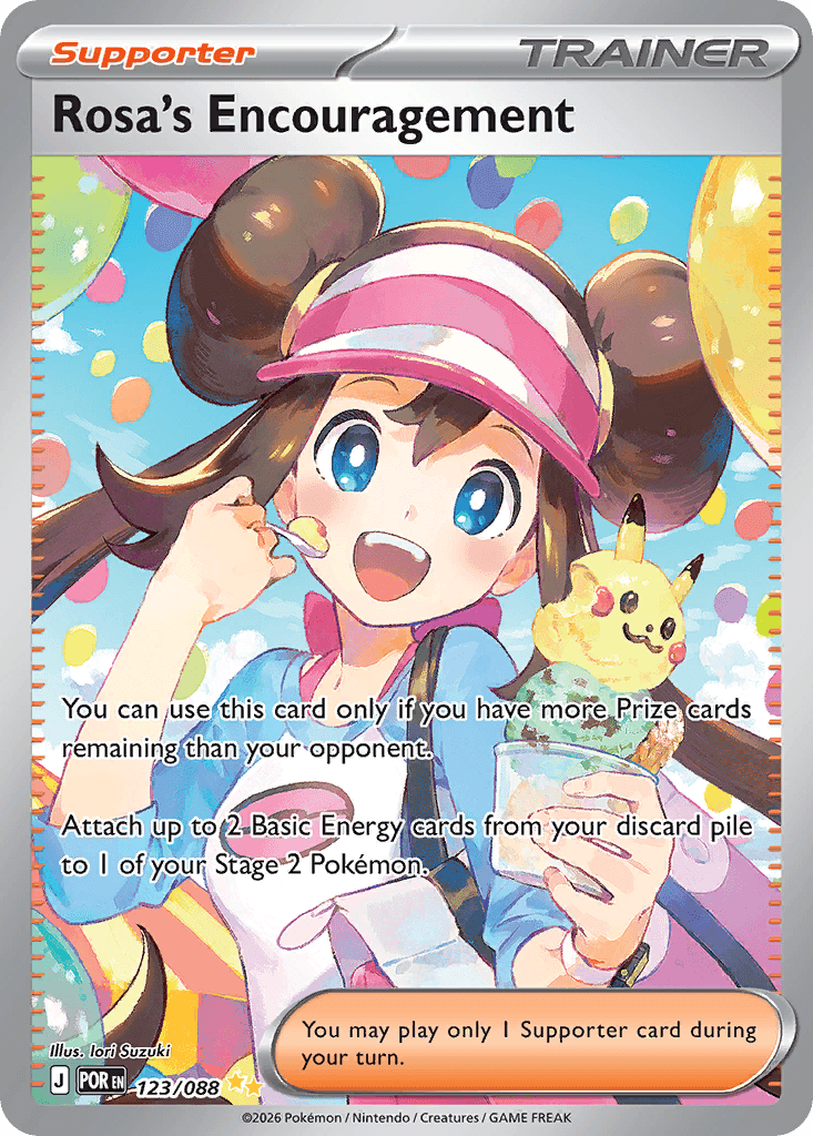 Rosa's Encouragement Pokémon card