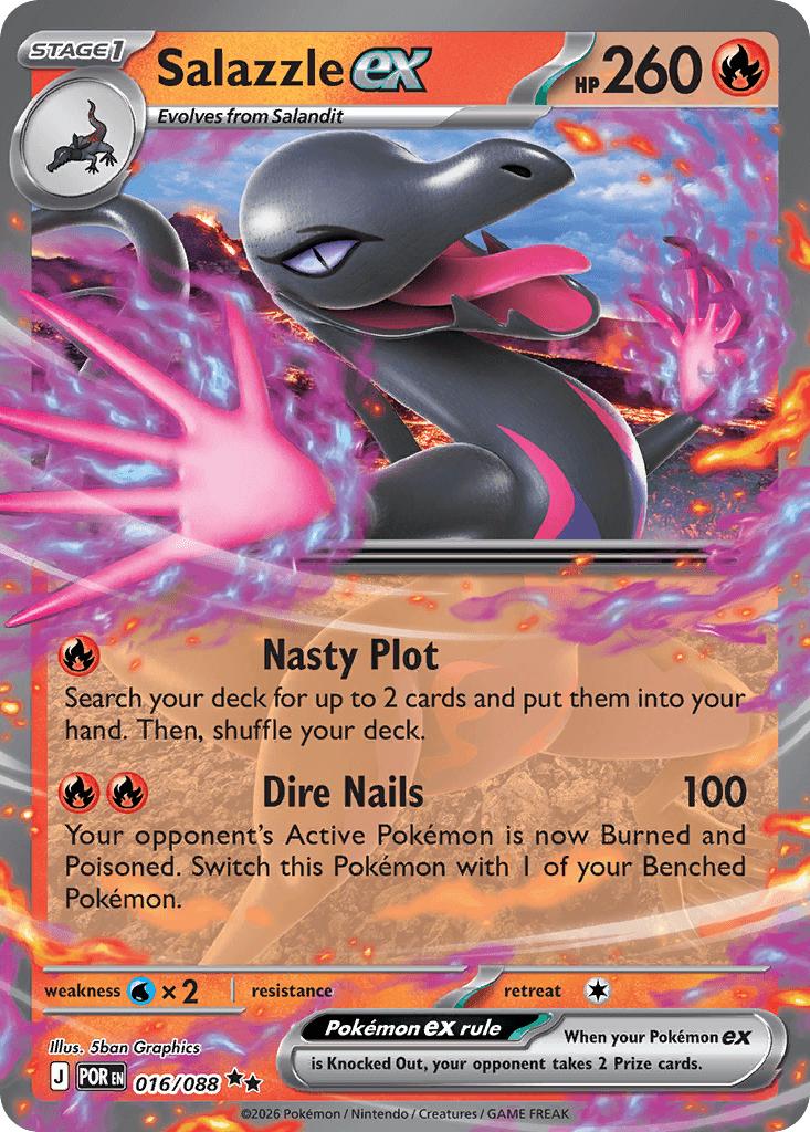 Salazzle ex — Fire type