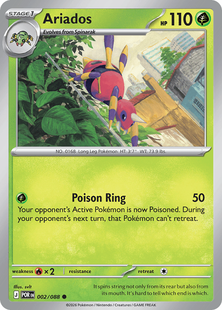 Ariados — Grass type