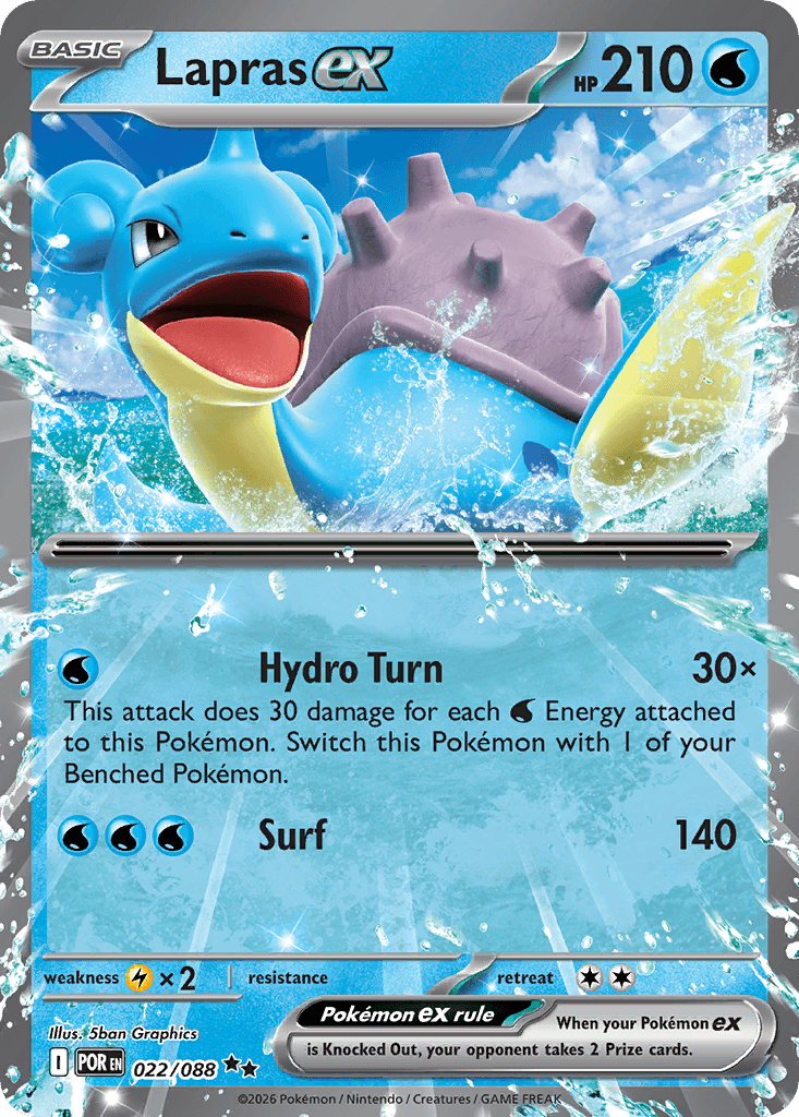 Lapras ex — Water type