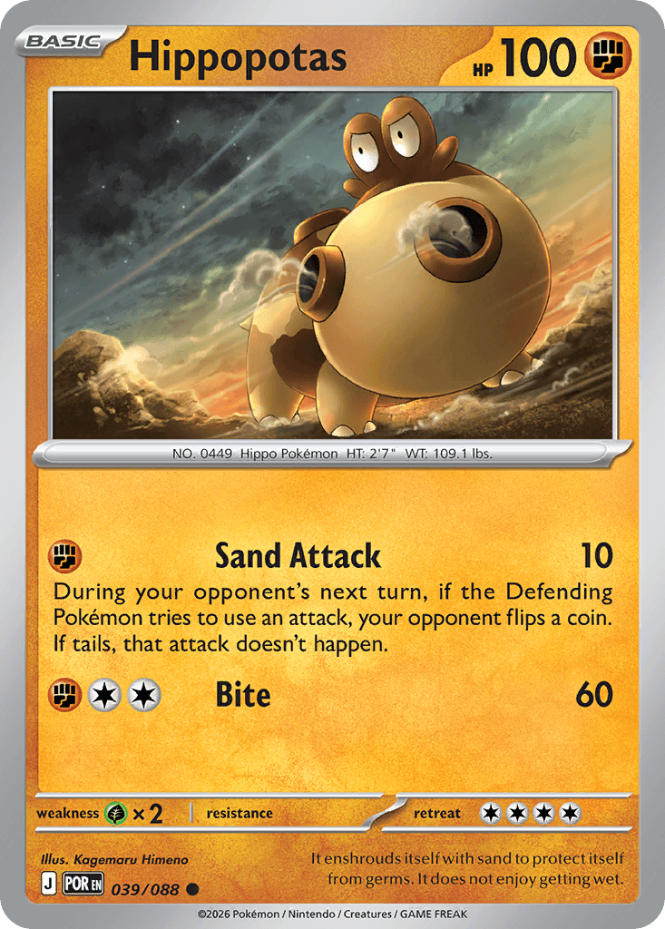 Hippopotas — Fighting type