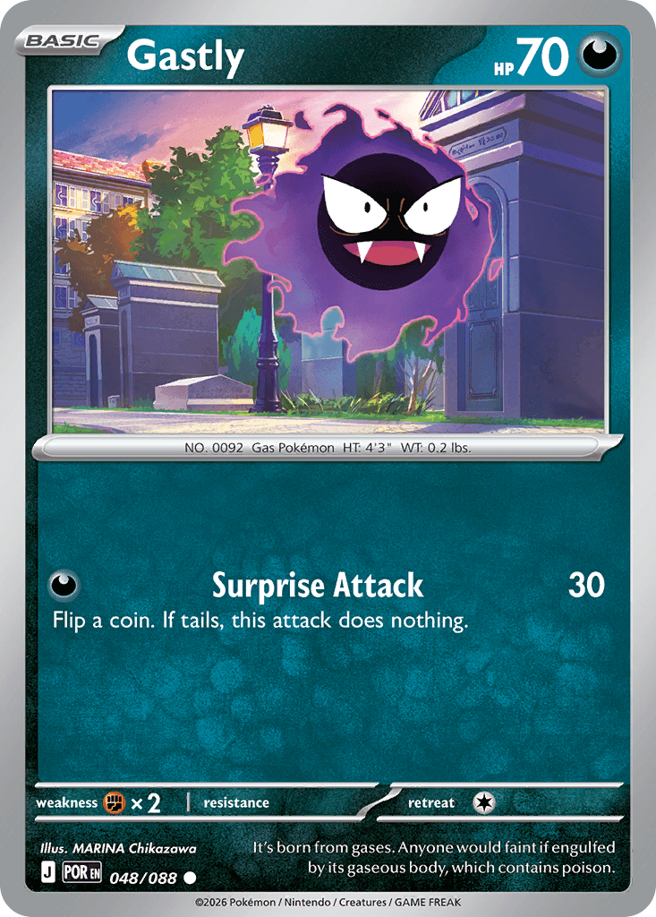 Gastly — Darkness type