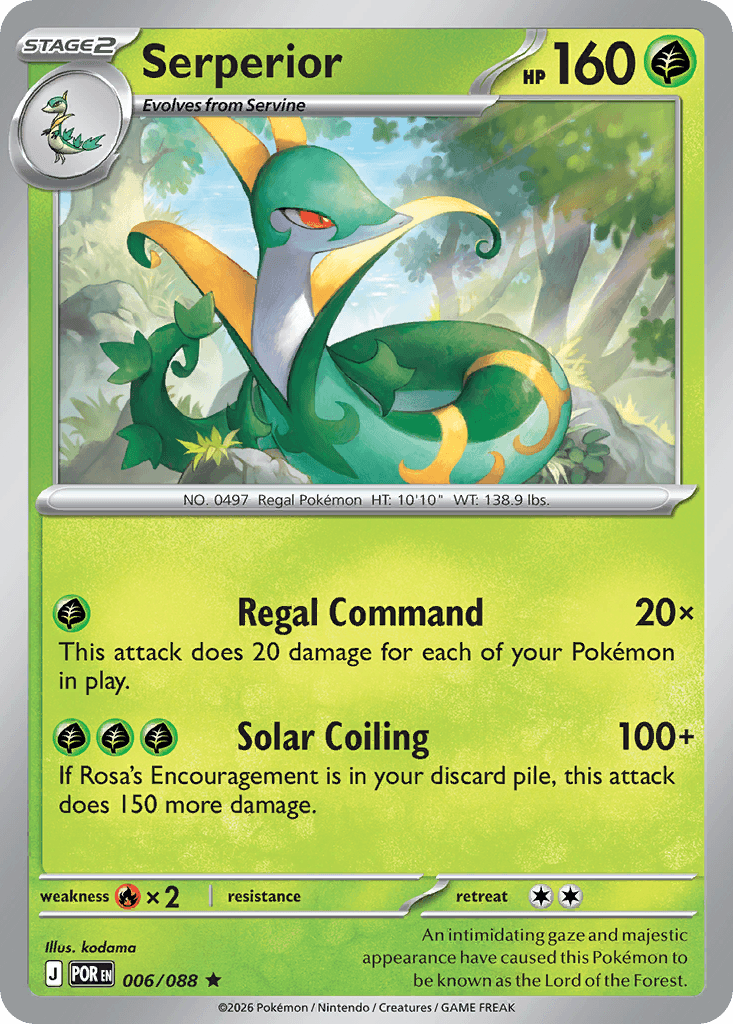 Serperior — Grass type