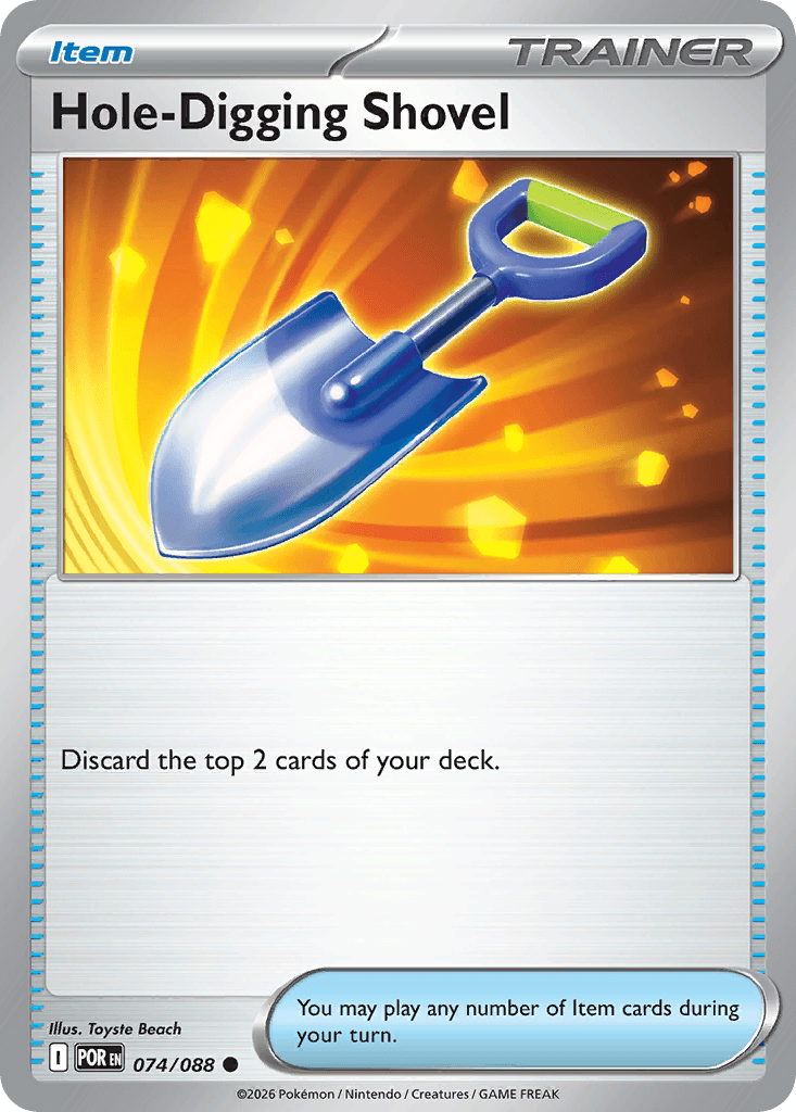Hole-Digging Shovel Pokémon card