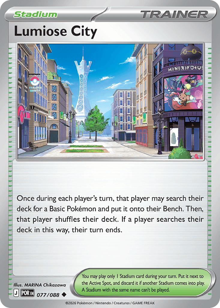 Lumiose City Pokémon card