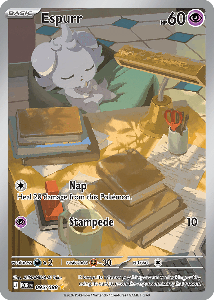 Espurr Pokémon card