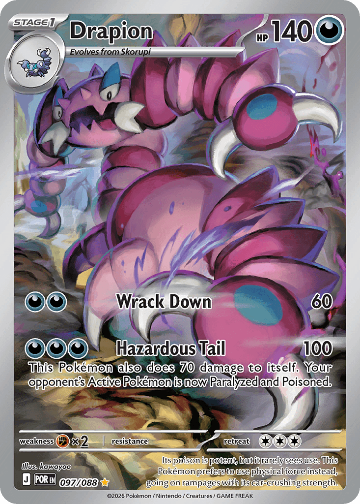 Drapion Pokémon card