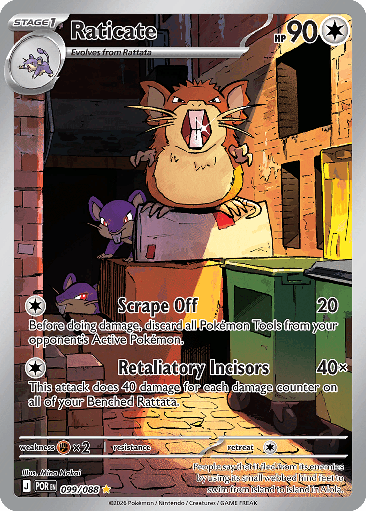 Raticate Pokémon card