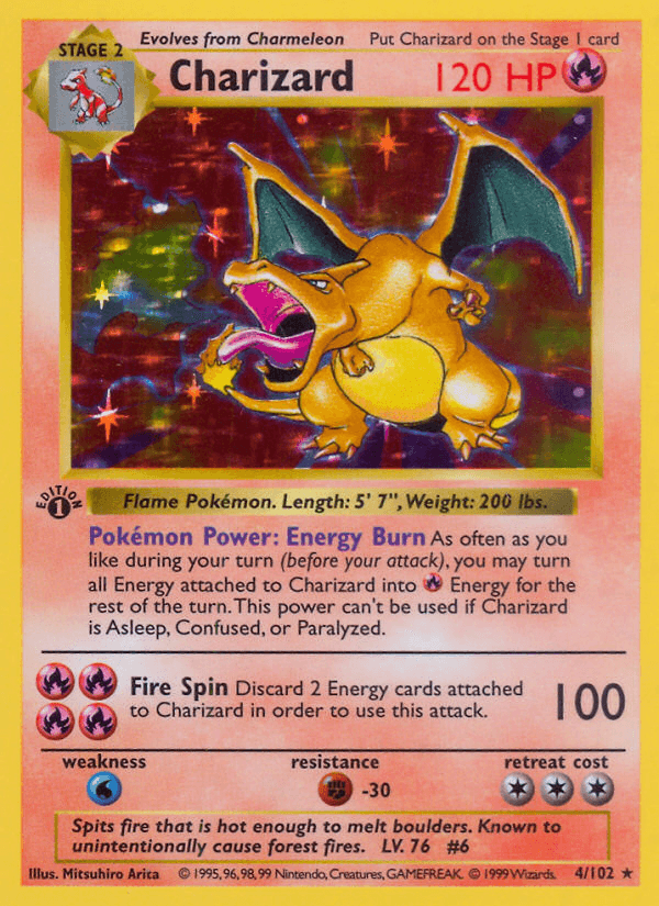 Charizard Pokémon card