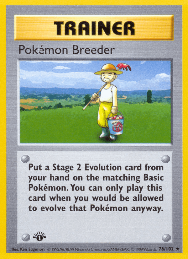 Pokémon Breeder Pokémon card