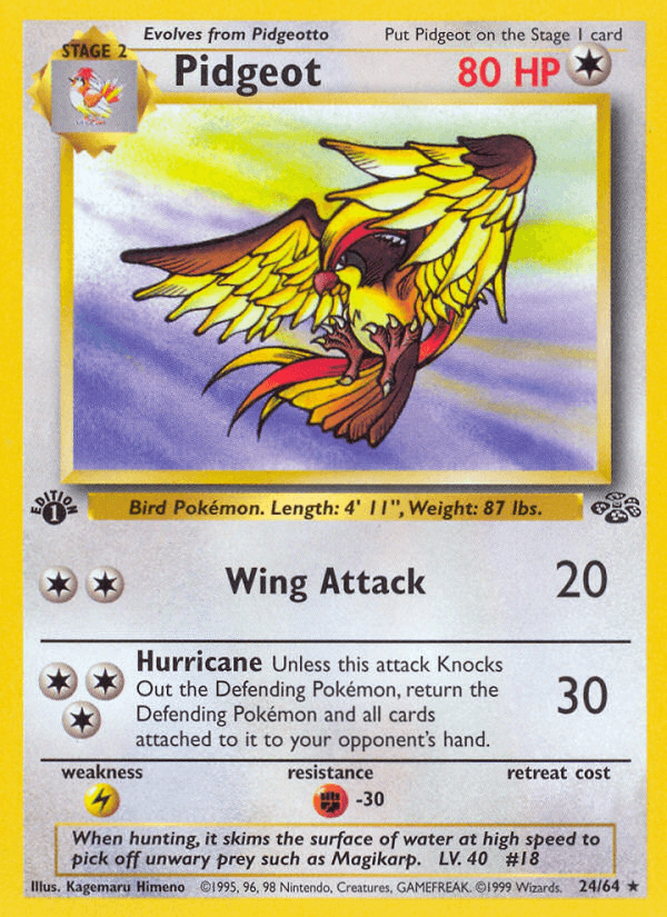 Pidgeot Pokémon card