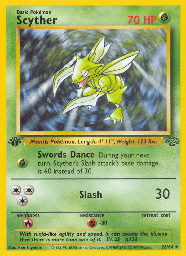 Scyther Pokémon card