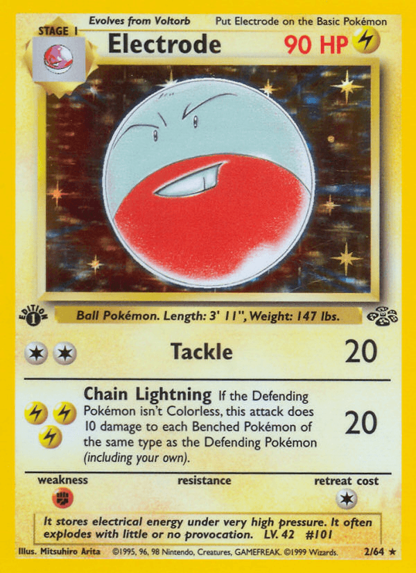 Electrode Pokémon card
