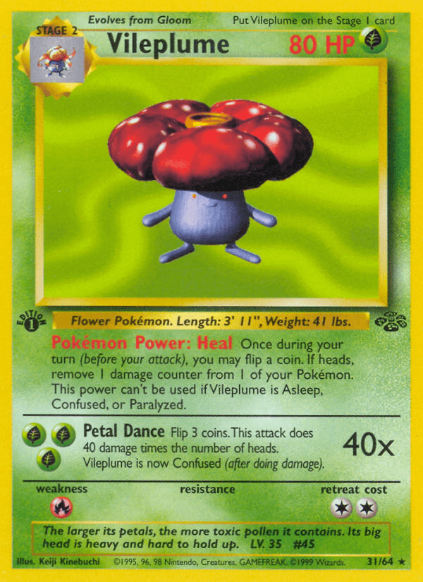 Vileplume Pokémon card