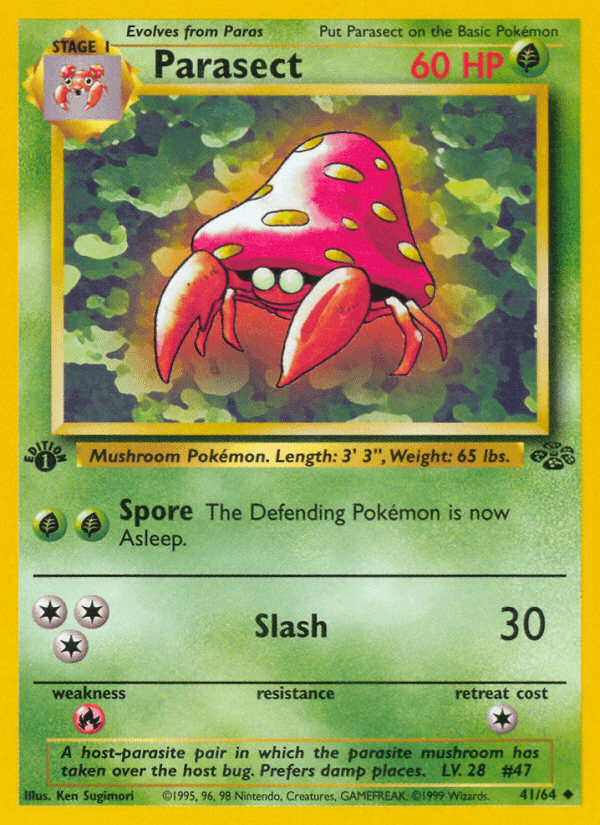 Parasect Pokémon card