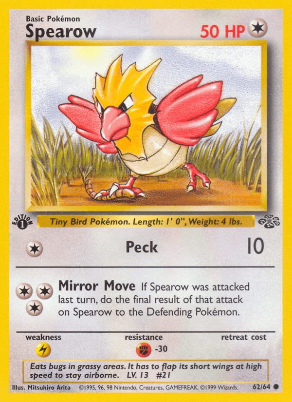 Spearow Pokémon card