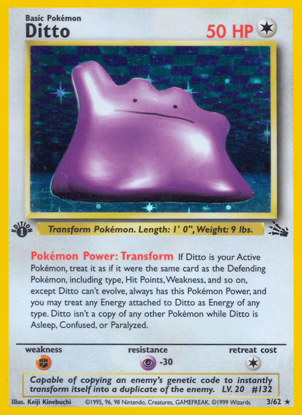 Ditto Pokémon card