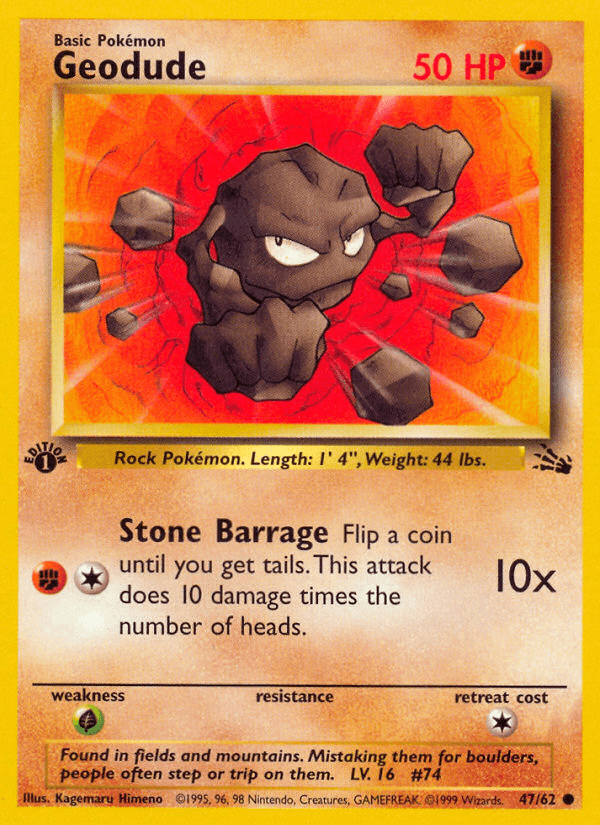 Geodude Pokémon card