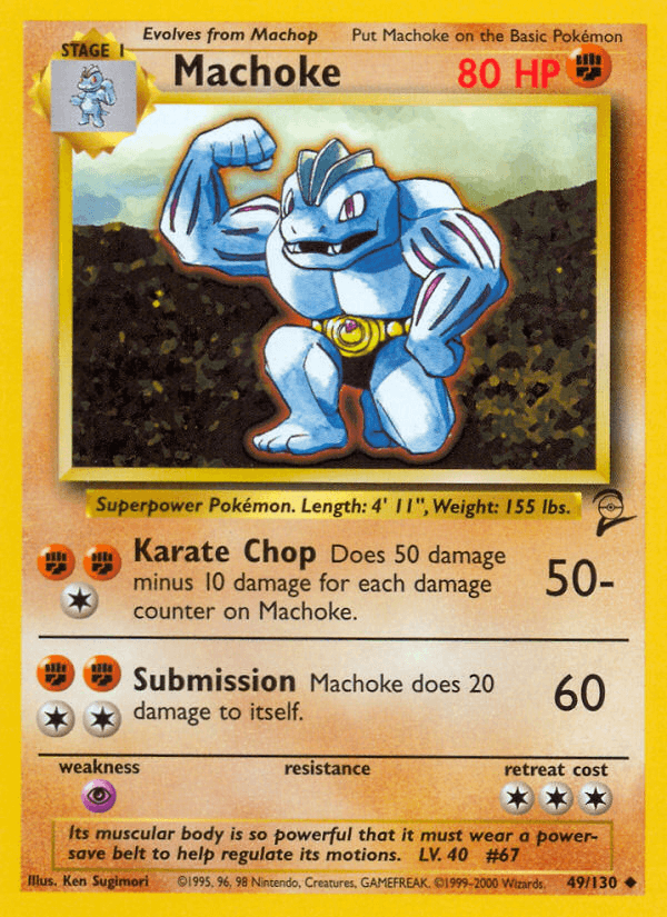 Machoke Pokémon card