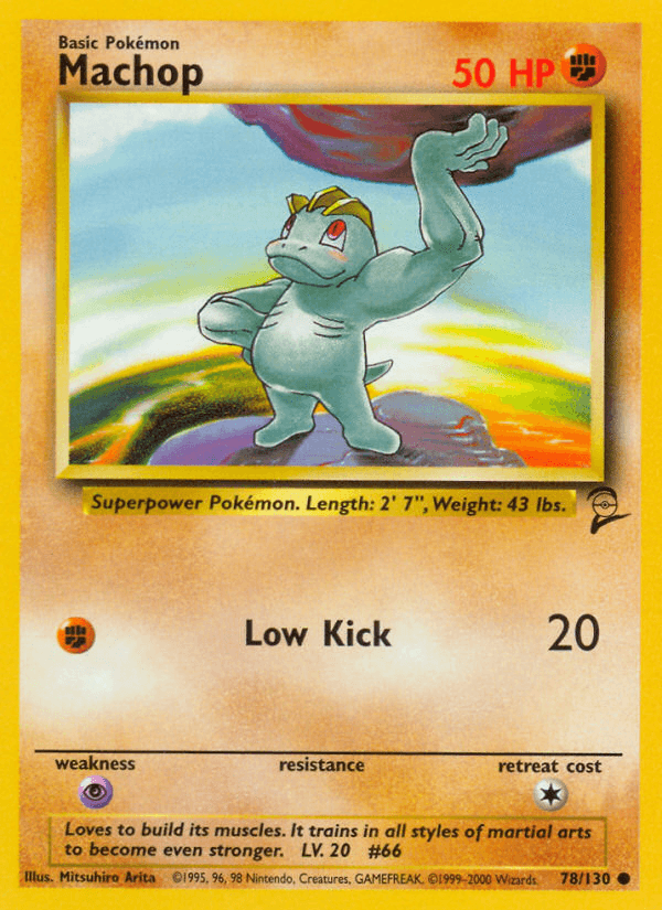 Machop Pokémon card