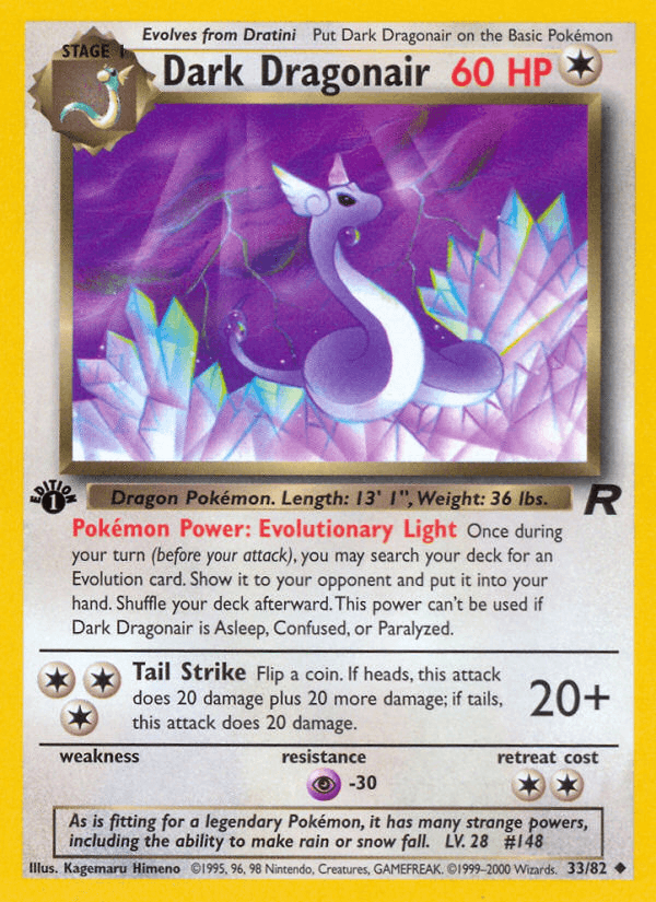 Dark Dragonair Pokémon card