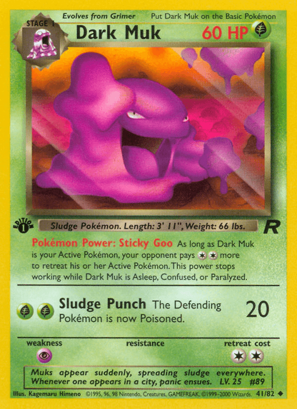 Dark Muk Pokémon card