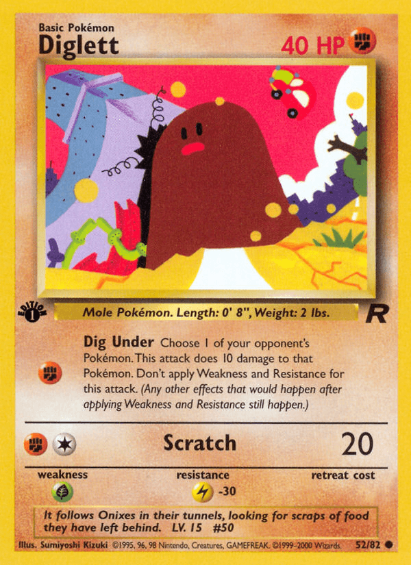Diglett Pokémon card
