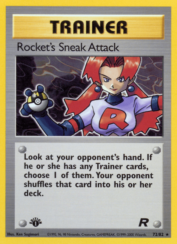Rocket's Sneak Attack Pokémon card