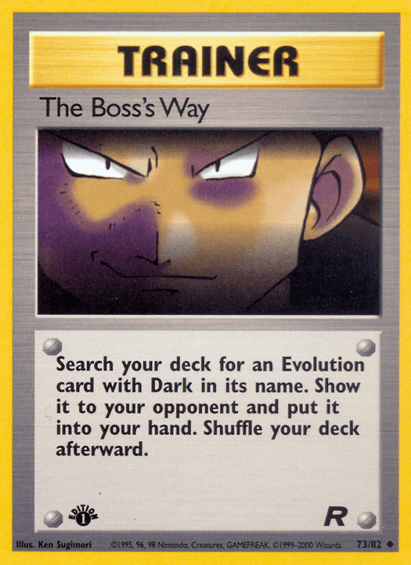 The Boss's Way Pokémon card