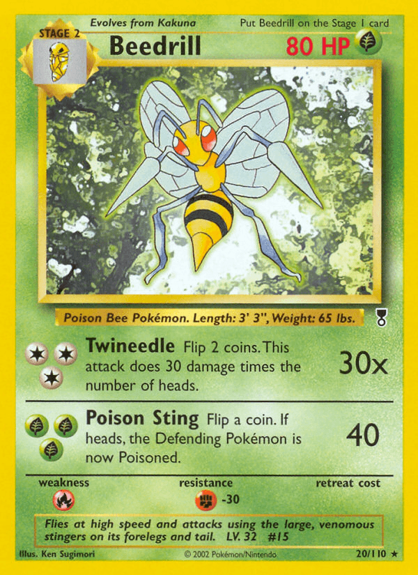 Beedrill Pokémon card