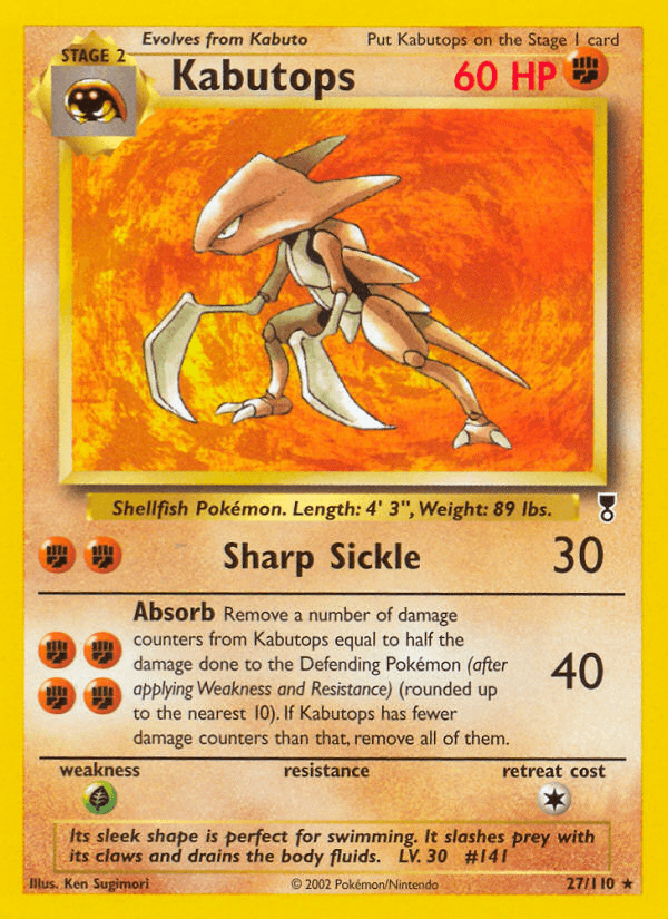 Kabutops Pokémon card