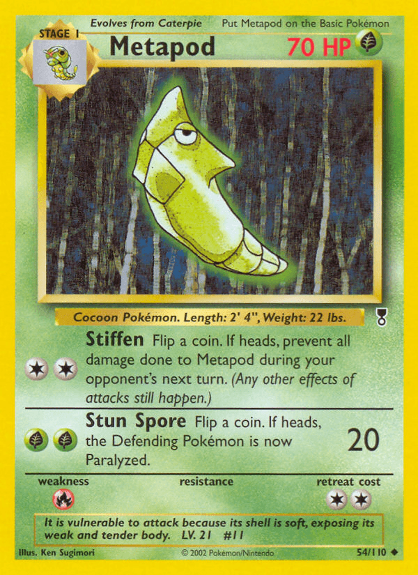 Metapod Pokémon card