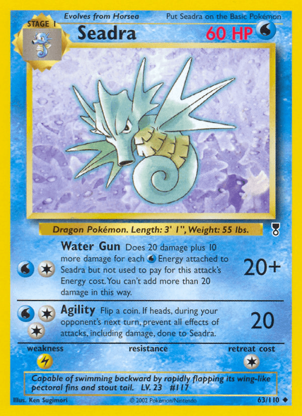 Seadra Pokémon card