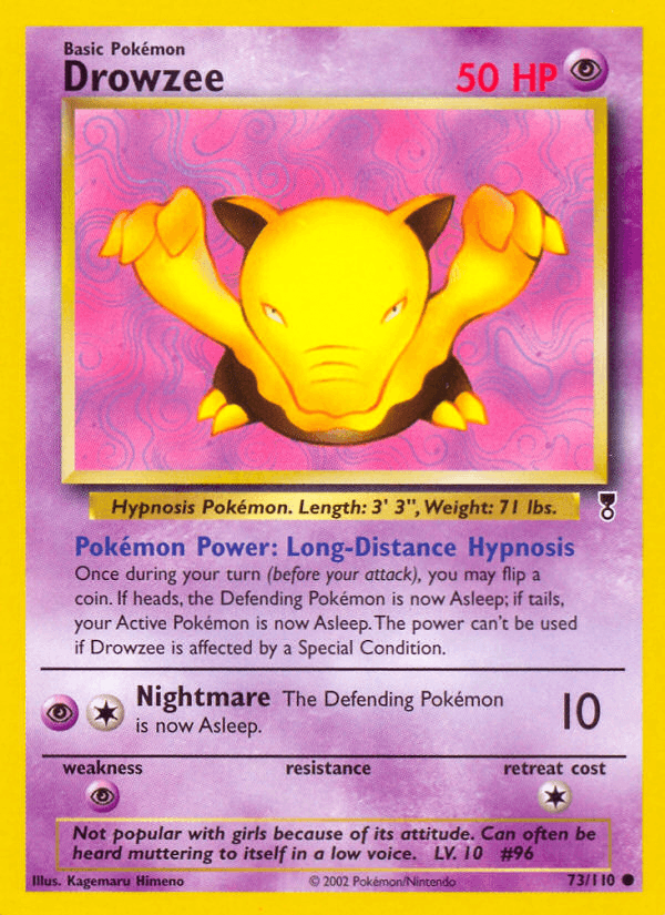 Drowzee Pokémon card