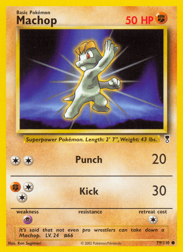 Machop Pokémon card