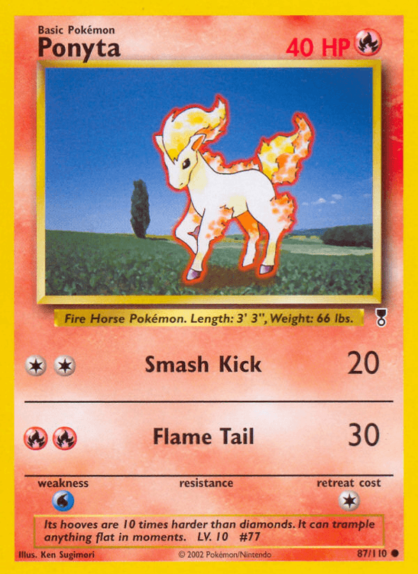Ponyta Pokémon card