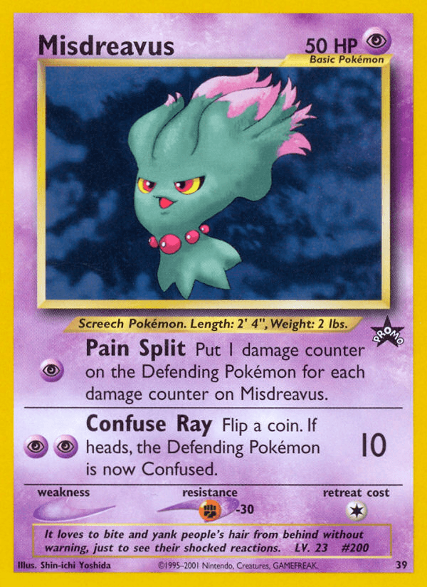 Misdreavus Pokémon card