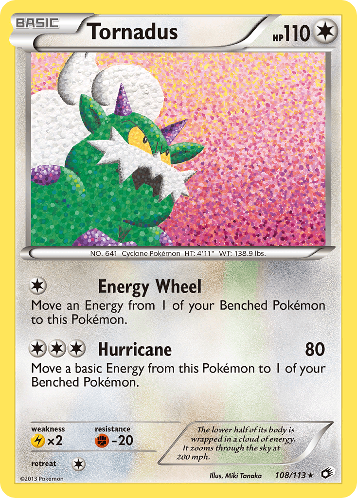 Tornadus Pokémon card
