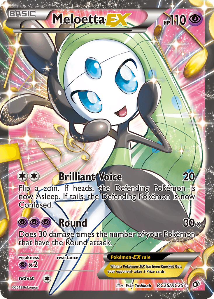 Meloetta-EX Pokémon card