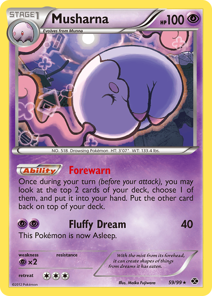 Musharna Pokémon card