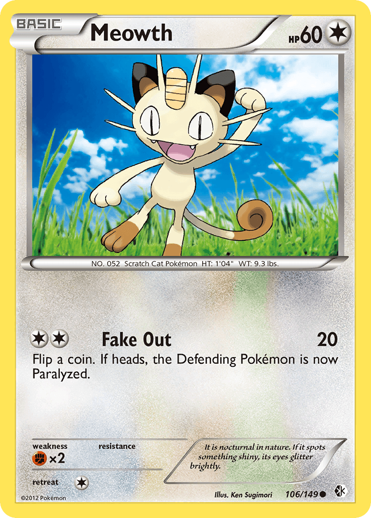 Meowth Pokémon card